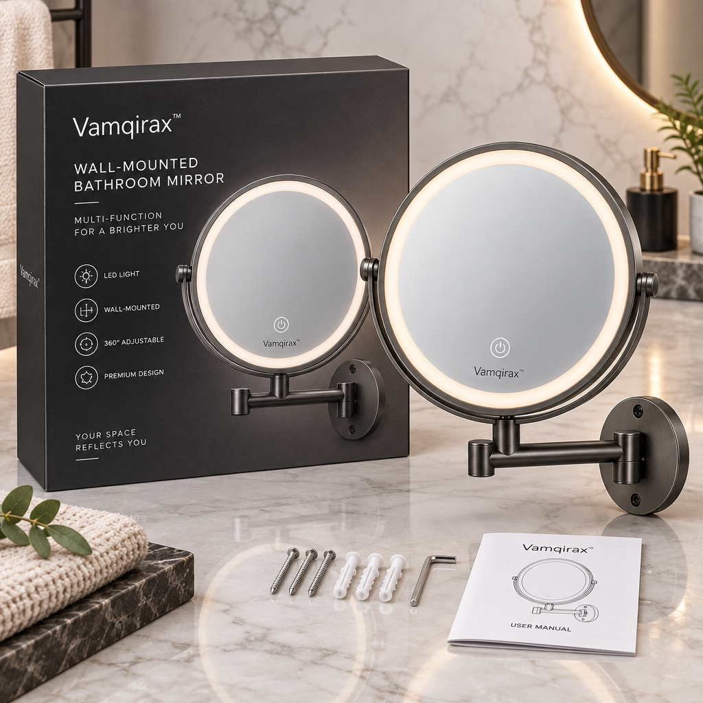 Vamqirax™ Multi-Function Wall-Mounted Bathroom Mirror image 6