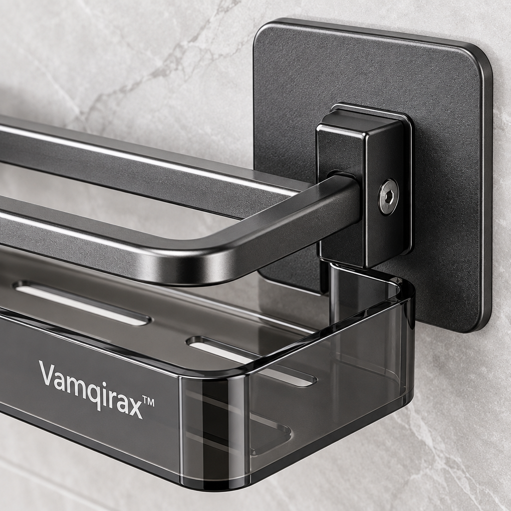Vamqirax™ No-Drill Wall-Mounted Bathroom Shelf image 2