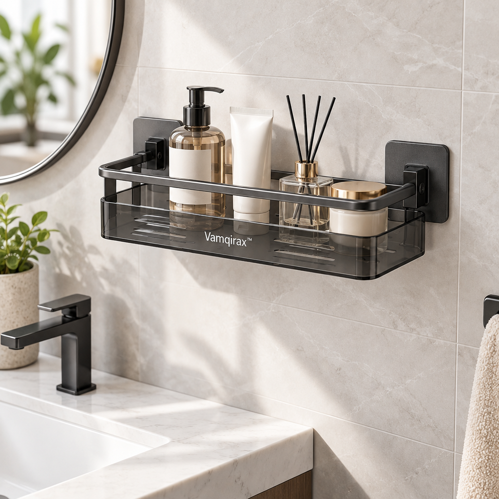 Vamqirax™ No-Drill Wall-Mounted Bathroom Shelf image 4