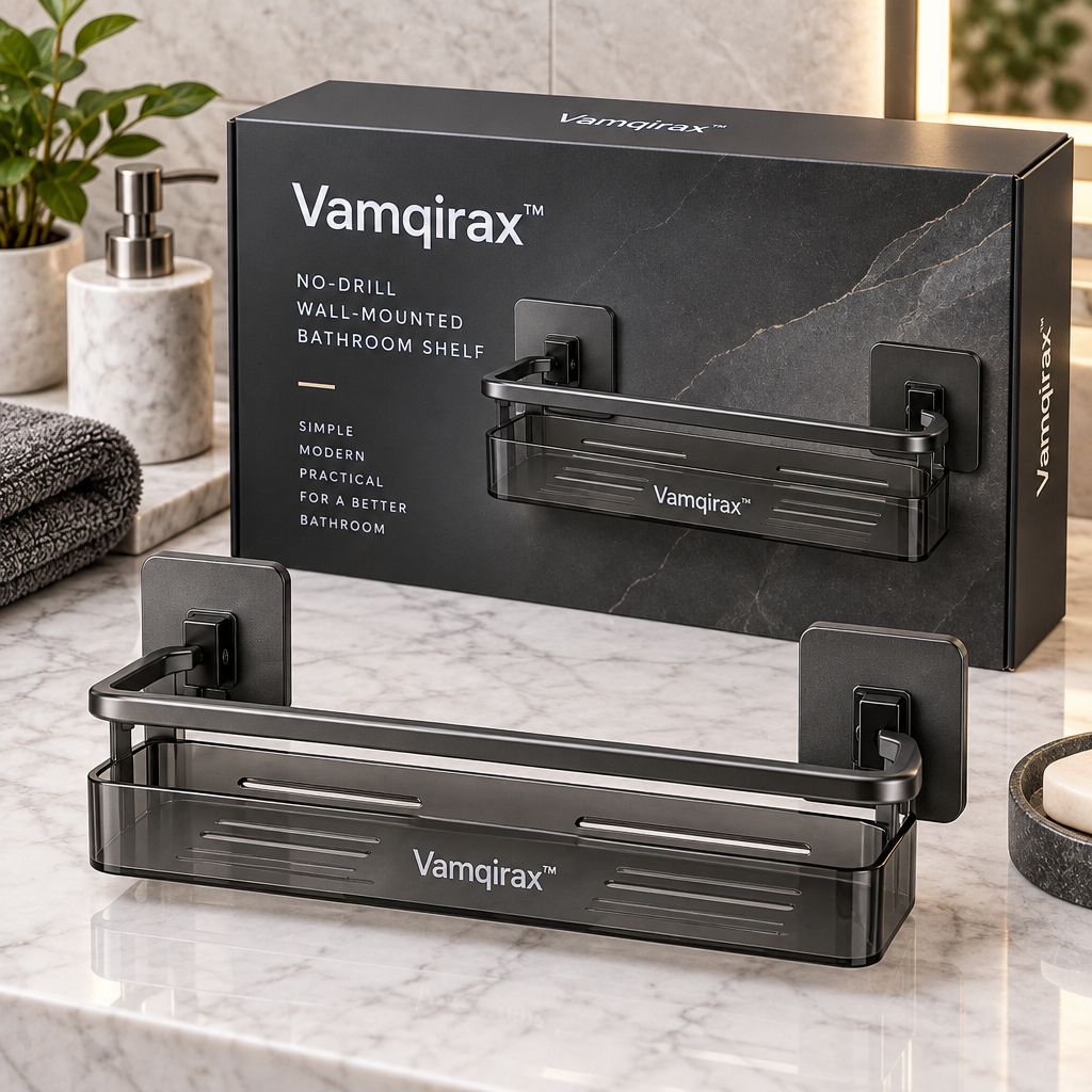 Vamqirax™ No-Drill Wall-Mounted Bathroom Shelf image 6