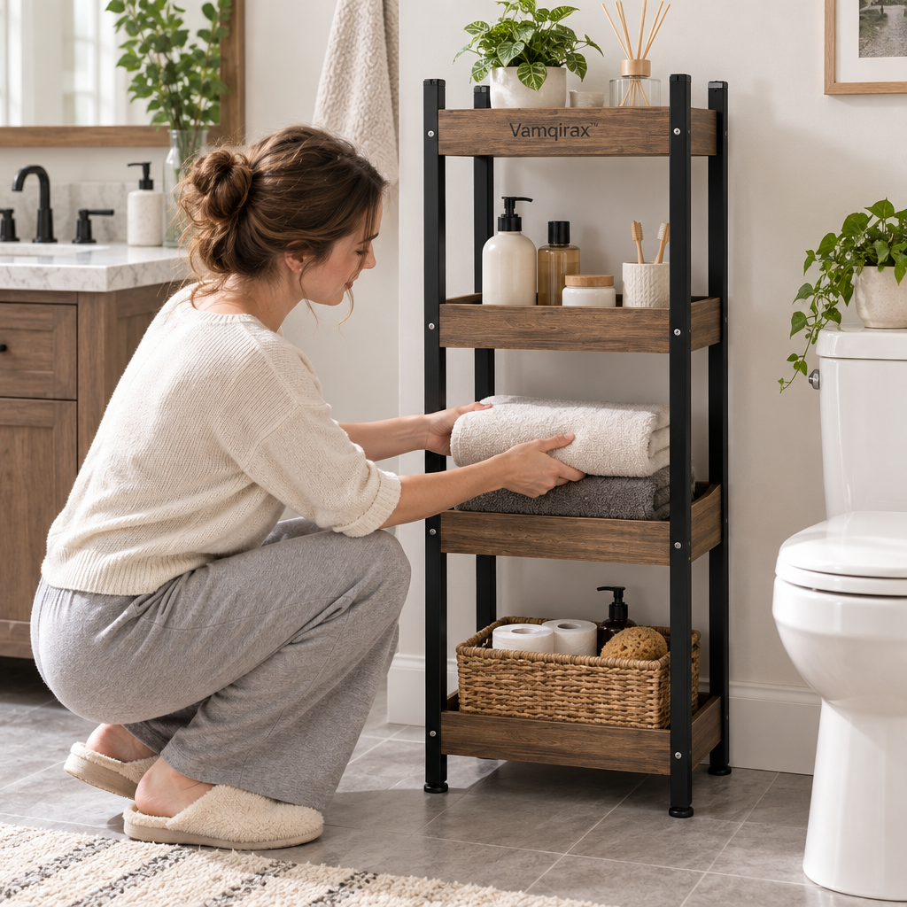 Vamqirax™ Freestanding Multi-Tier Bathroom Shelf image 3