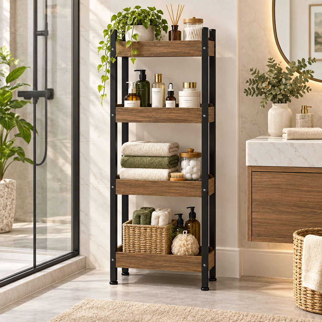 Vamqirax™ Freestanding Multi-Tier Bathroom Shelf image 5