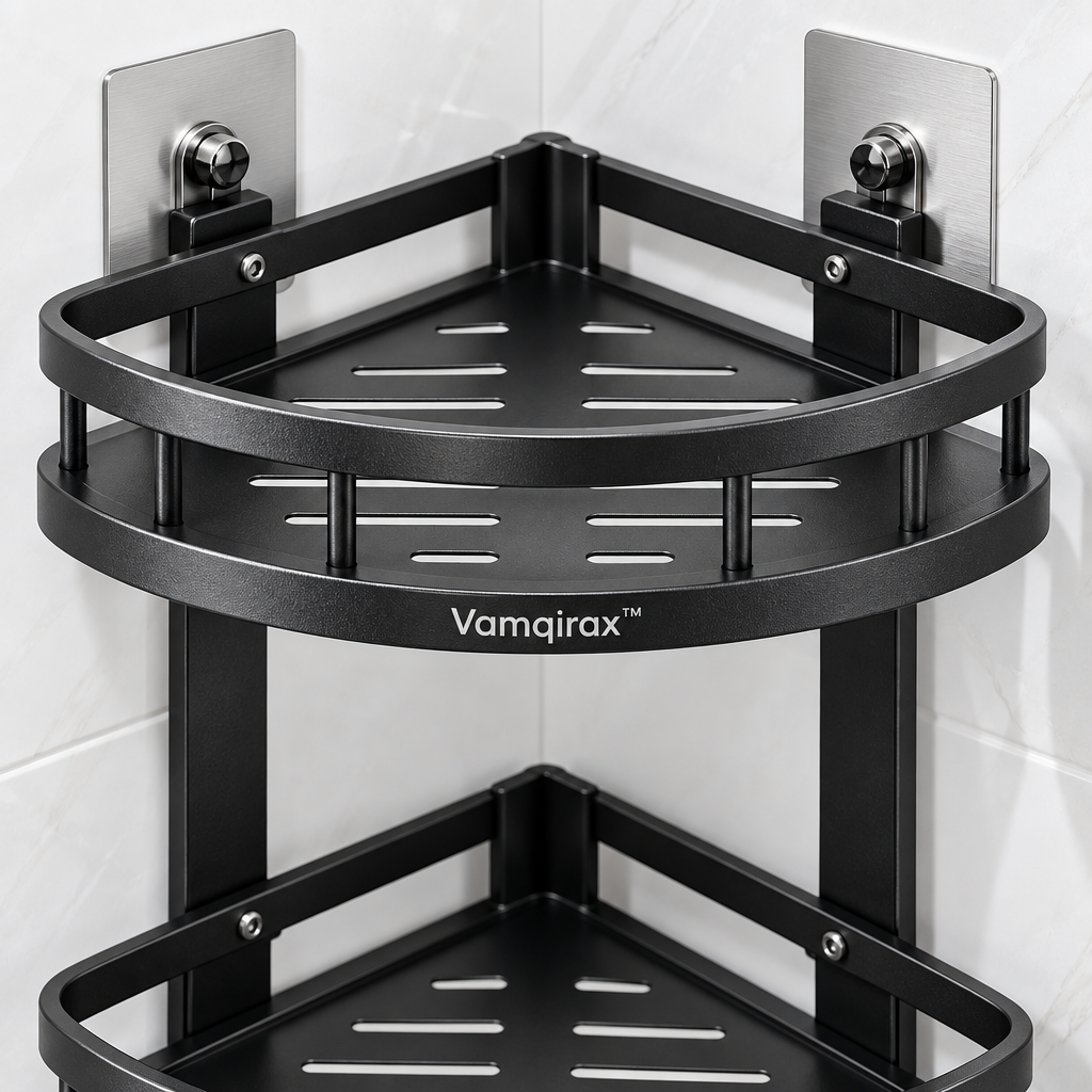 Vamqirax™ Corner Bathroom Storage Rack image 2