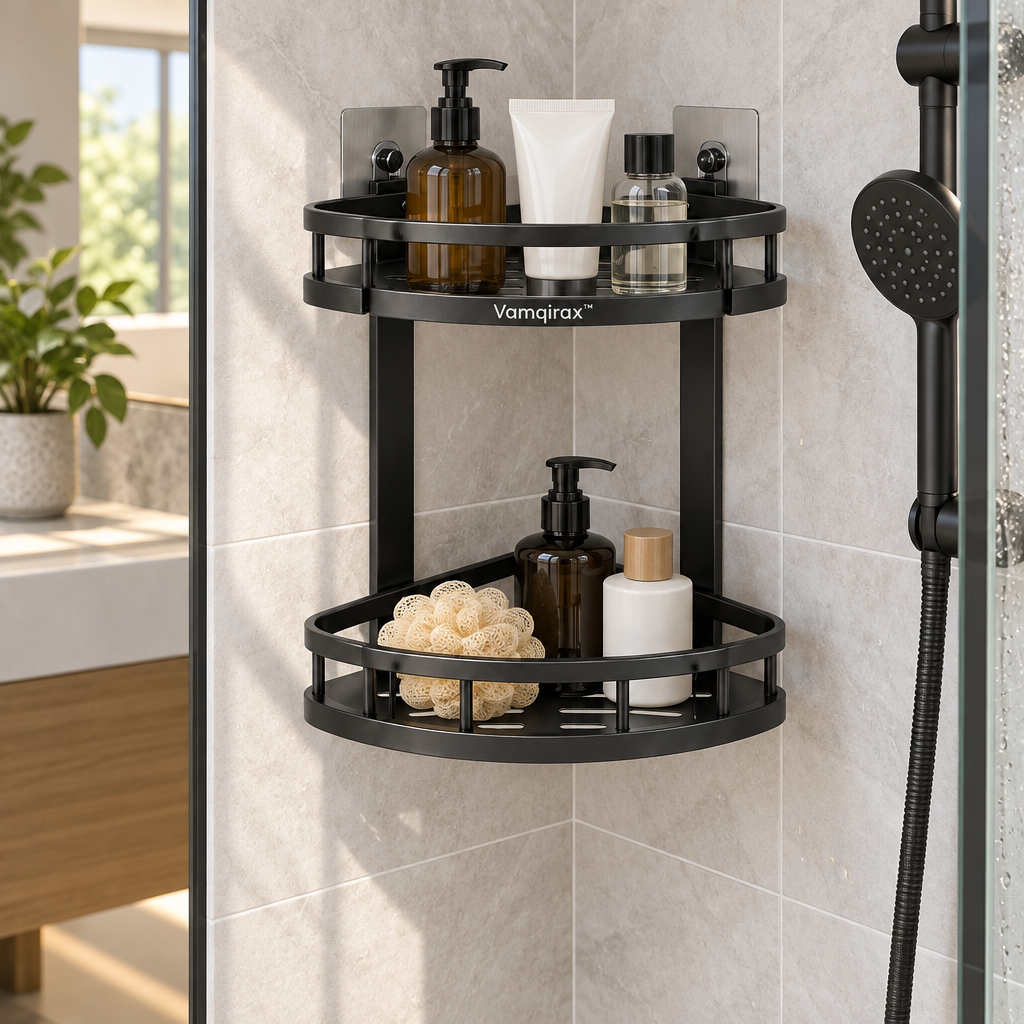 Vamqirax™ Corner Bathroom Storage Rack image 4