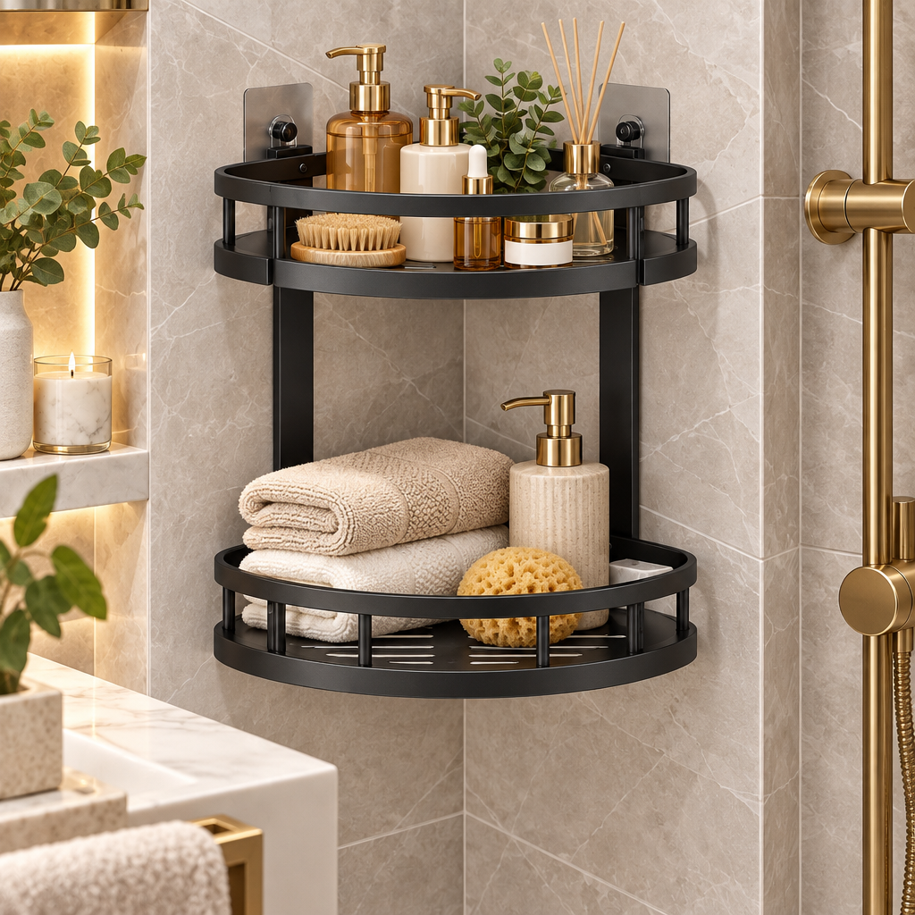 Vamqirax™ Corner Bathroom Storage Rack image 5