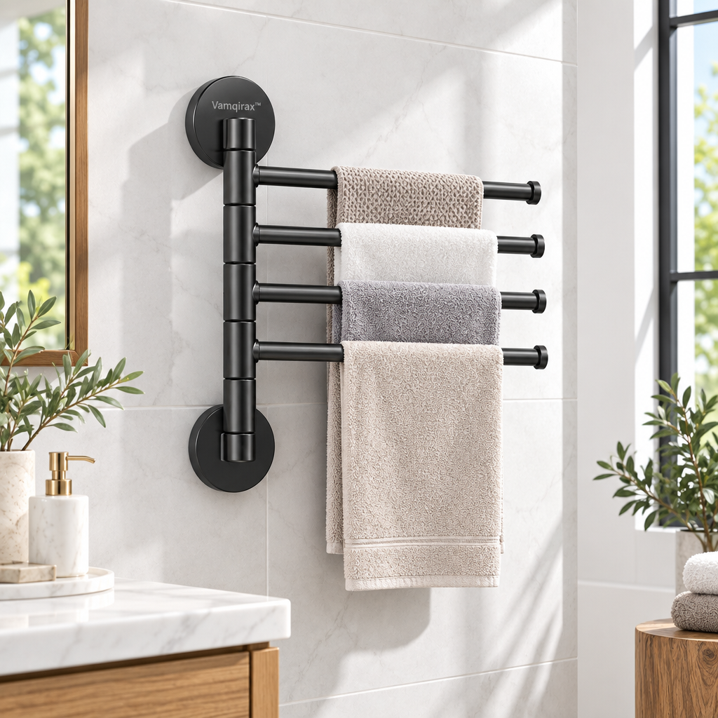 Vamqirax™ Wall-Mounted Swivel Towel Rack image 1