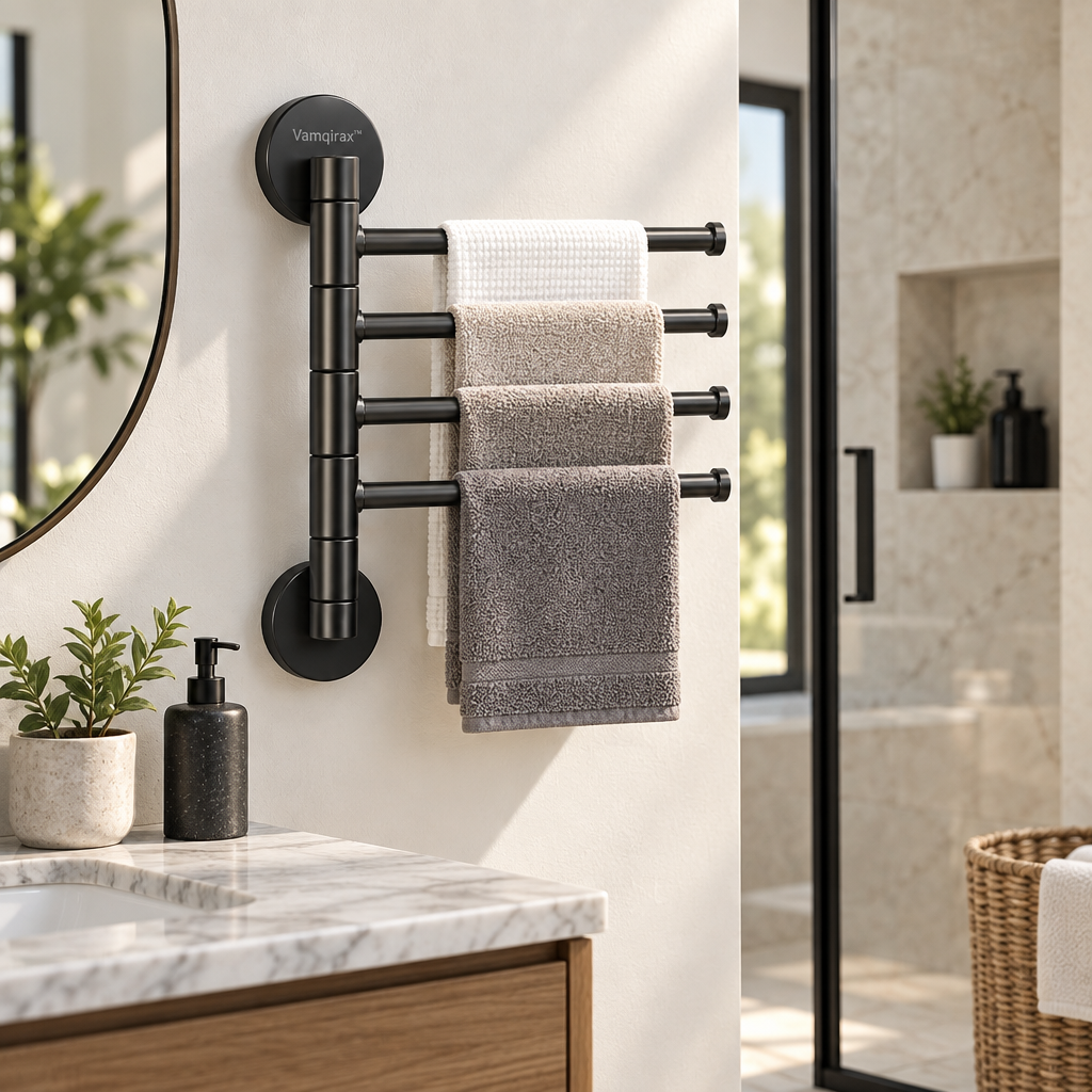 Vamqirax™ Wall-Mounted Swivel Towel Rack image 4