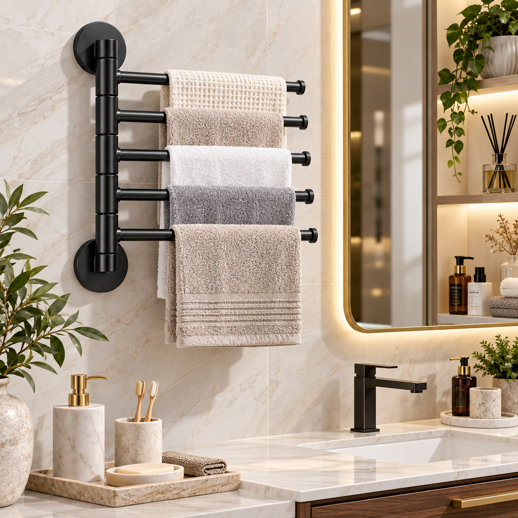 Vamqirax™ Wall-Mounted Swivel Towel Rack image 5