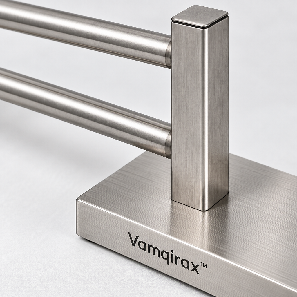 Vamqirax™ Freestanding Double-Rail Towel Rack image 2