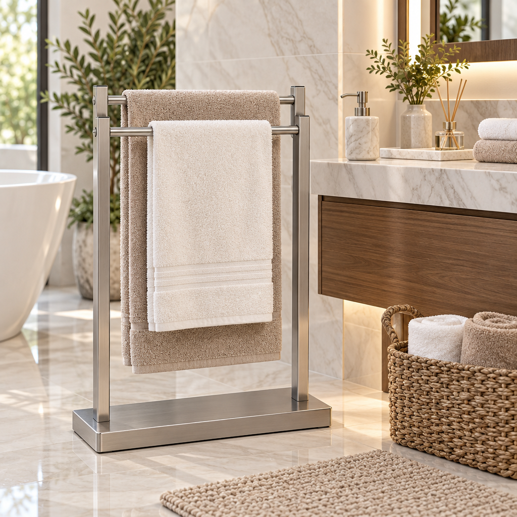 Vamqirax™ Freestanding Double-Rail Towel Rack image 5
